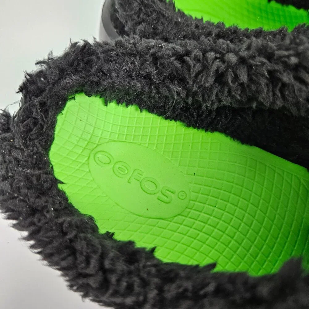 OOFOS OOcoozie Mule Shoe Black Sherpa US 7/EU 38 - Picture 9 of 10